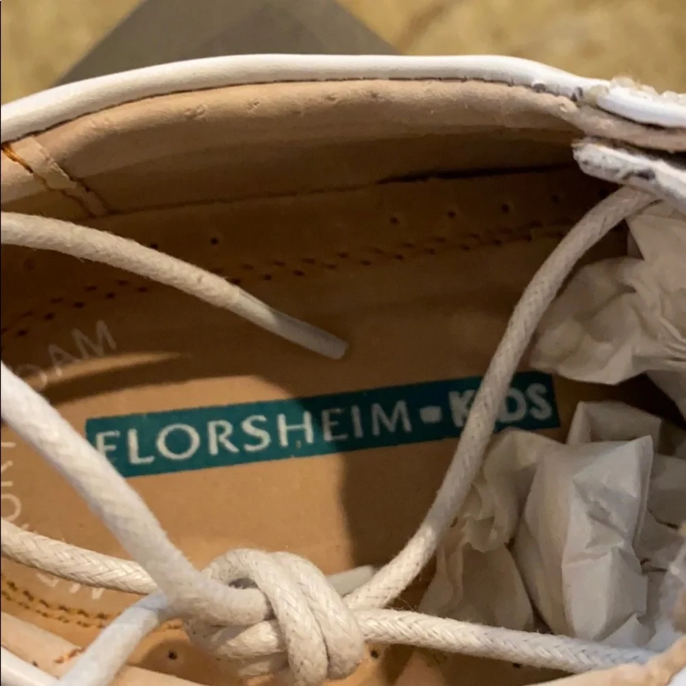 ~Florsheim~ White Reveal Bike Oxfords